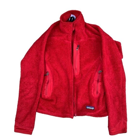 BUNDLE of 2 Patagonia Fleece Jacket Sweaters - Red and Black - BROKEN ZIPPERS - Picture 2 of 16